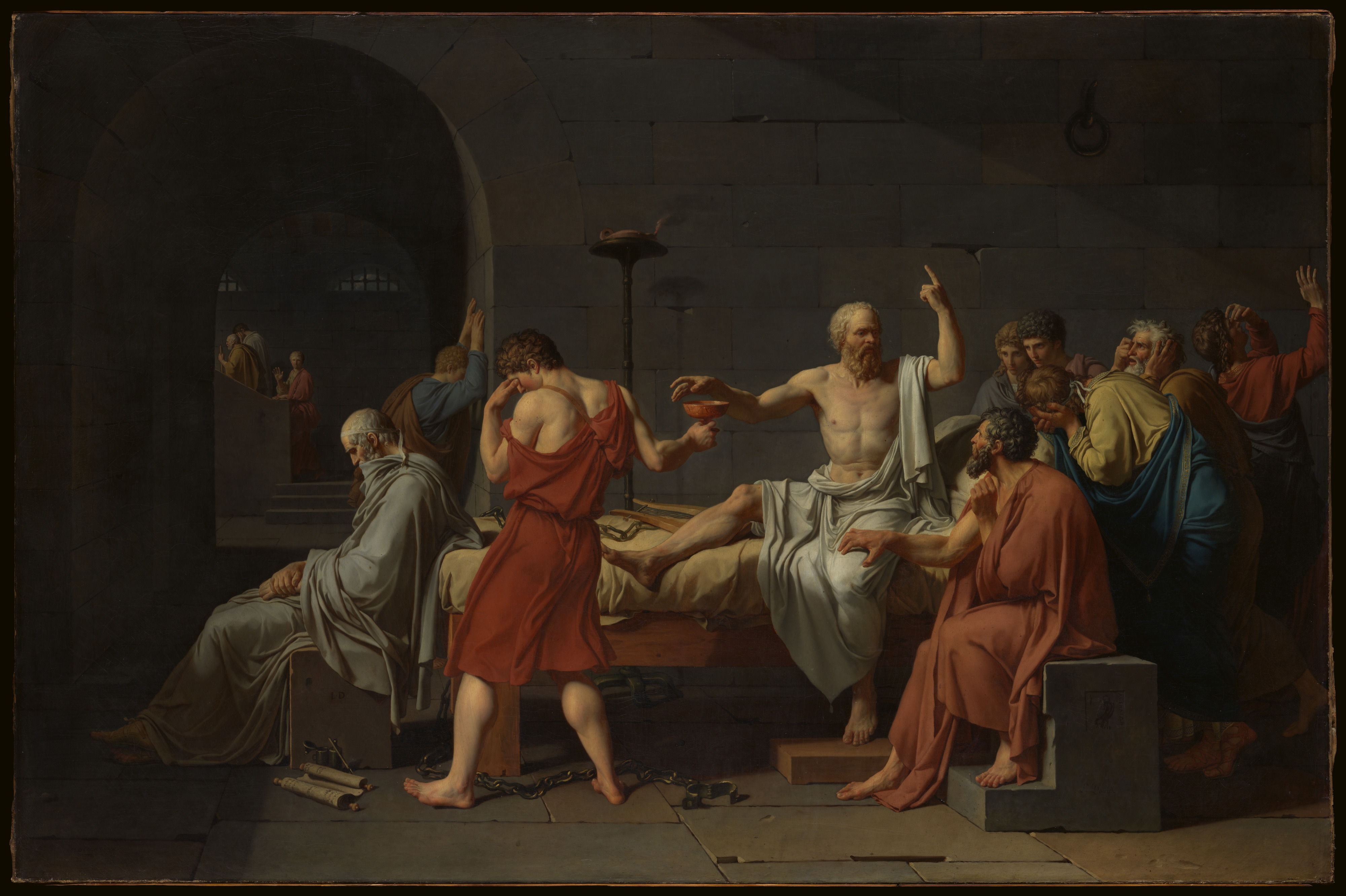 Жак-Луи Давид, Смерть Сократа, 1787 год